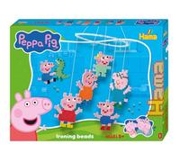 Hama Beads 7917 Peppa Wutz & Sister, Paquete Grande de Regalo con 4.000 Cuentas Midi, 2 tableros de Clavijas, Plantilla con Motivos, Papel de Planchar, Instrucciones y Anillo móvil