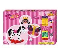 HAMA BEADS - 8713 Creative Hobbies Caja de regalo gigante con bolas glaseado, tamaño máximo, caballito balancín, multicolor