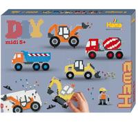 Hama Beads | Approx. 4.000 Cuentas, 1 Tablero de Camiones No. 314, 12 Soportes de Cuentas, Hoja de diseño Impreso a Color, Instrucciones y Papel de Ironing.