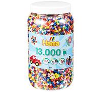 HAMA BEADS - Bote de cuentas Plástico Cilíndricas para creación objetos , color/modelo surtido