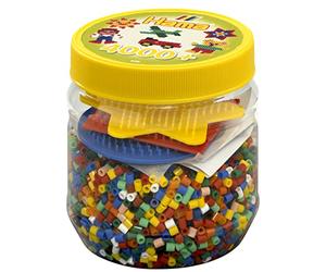 Hama Beads Jbm - A1304799 - Perles À Repasser - Pot Avec 3 Plaques - 4000 Pièces