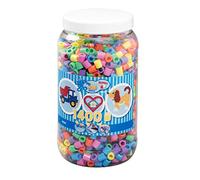 Hama 10.8541 1,400 Maxi Beads in Tub Pastel Mix Maxi Mixed