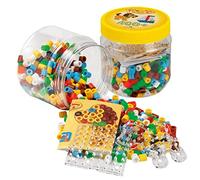 Hama Beads & Pegboards in Tub Maxi 400 Cuentas y tableros de Clavijas en Color Amarillo, Talla única (10.8790)