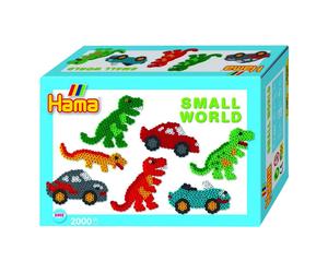 Hama Beads Small World Dinosaur and Car (Importación USA)