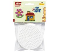 Hama Beads - Square, Hexagonal & Round Pegboard Small (Midi Be (Importación USA)