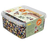 Hama Bio Beads & Pegboard Box | Aprox. 15.000 cuentas biológicas y 1 Bio Pegboard | Decoración de mosaico artes y manualidades para niños creativos a partir de 5 años | Colores surtidos