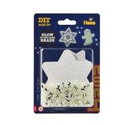 HAMA Blíster pequeño de perlas | Aprox. 350 cuentas fusibles, 1 placa pequeña estrella nº 270 y papel de planchado | Manualidades y mosaicos para niños creativos