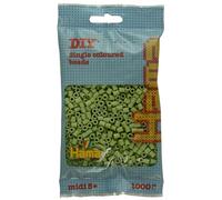 Hama Bolsa de perlas, aprox. 1000 cuentas de planchar midi | Mosaik-Art y manualidades para niños a partir de 5 años | Matcha verde