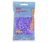 HAMA Bolsa de perlas | Aprox. 1000 cuentas midi fusibles para manualidades y mosaicos | Perlas de fusión para niños creativos 5+ | Juego de arte y decoración | Pastel purple