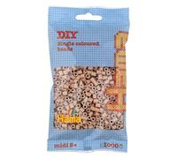HAMA Bolsa de perlas | Aprox. 1000 cuentas midi fusibles para manualidades y mosaicos | Perlas de fusión para niños creativos 5+ | Juego de arte y decoración | Light nougat