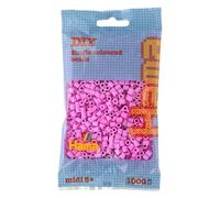 HAMA Bolsa de perlas | Aprox. 1000 cuentas midi fusibles para manualidades y mosaicos | Perlas de fusión para niños creativos 5+ | Juego de arte y decoración | Pastel pink