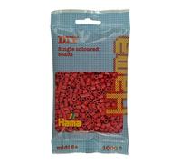 HAMA Bolsa de perlas | Aprox. 1000 cuentas midi fusibles para manualidades y mosaicos | Perlas de fusión para niños creativos 5+ | Juego de arte y decoración | Cherry Red
