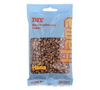HAMA Bolsa de perlas | Aprox. 1000 cuentas midi fusibles para manualidades y mosaicos | Perlas de fusión para niños creativos 5+ | Juego de arte y decoración | Nougat