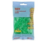 HAMA Bolsa de perlas | Aprox. 1000 cuentas midi fusibles para manualidades y mosaicos | Perlas de fusión para niños creativos 5+ | Juego de arte y decoración | Translucent green