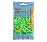 HAMA Bolsa de perlas | Aprox. 1000 cuentas midi fusibles para manualidades y mosaicos | Perlas de fusión para niños creativos 5+ | Juego de arte y decoración | Pastel green