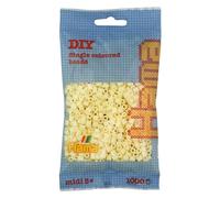HAMA Bolsa de perlas | Aprox. 1000 cuentas midi fusibles para manualidades y mosaicos | Perlas de fusión para niños creativos 5+ | Juego de arte y decoración | Crème
