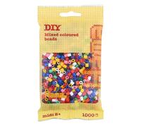 HAMA Bolsa de perlas | Aprox. 1000 cuentas midi fusibles para manualidades y mosaicos | Perlas de fusión para niños creativos 5+ | Juego de arte y decoración | Assorted Colours