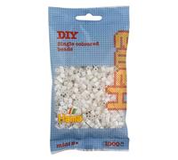 HAMA Bolsa de perlas | Aprox. 1000 cuentas midi fusibles para manualidades y mosaicos | Perlas de fusión para niños creativos 5+ | Juego de arte y decoración | Pearl