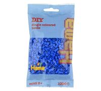 HAMA Bolsa de perlas | Aprox. 1000 cuentas midi fusibles para manualidades y mosaicos | Perlas de fusión para niños creativos 5+ | Juego de arte y decoración | Light Blue