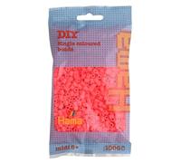 HAMA Bolsa de perlas | Aprox. 1000 cuentas midi fusibles para manualidades y mosaicos | Perlas de fusión para niños creativos 5+ | Juego de arte y decoración | Flurescent cerise