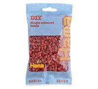 HAMA Bolsa de perlas | Aprox. 1000 cuentas midi fusibles para manualidades y mosaicos | Perlas de fusión para niños creativos 5+ | Juego de arte y decoración | Reddish Brown