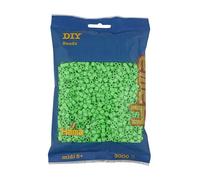 HAMA Bolsa de perlas | Aprox. 3000 cuentas midi fusibles para manualidades y mosaicos | Perlas de fusión para niños creativos 5+ | Juego de arte y decoración | pastel green