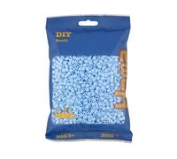 HAMA Bolsa de perlas | Aprox. 3000 cuentas midi fusibles para manualidades y mosaicos | Perlas de fusión para niños creativos 5+ | Juego de arte y decoración | pastel ice blue
