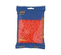 HAMA Bolsa de perlas | Aprox. 3000 cuentas midi fusibles para manualidades y mosaicos | Perlas de fusión para niños creativos 5+ | Juego de arte y decoración | orange