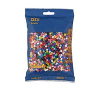 HAMA Bolsa de perlas | Aprox. 3000 cuentas midi fusibles para manualidades y mosaicos | Perlas de fusión para niños creativos 5+ | Juego de arte y decoración | mix 00