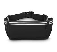 Hama - Bolso de banana para teléfono puerto, cinturón para correr, reflectante, color negro