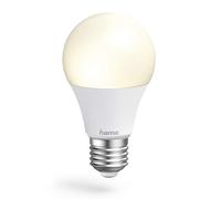 Hama | Bombilla inteligente LED WiFi, color blanco, con control voz, compatible con Alexa y Google Home.