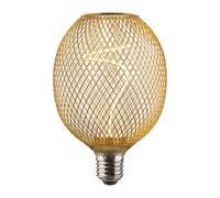 Hama | Bombilla LED filamento regulable (E27, malla, 1800 K) Ámbar | Bombilla LED decorativa, luz extra cálida, 180 lm, regulable, 15.000 h