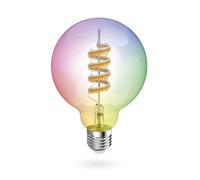 Hama Bombilla Led Inteligente E27,G95, RGBW (Matter) Control de voz/App, Regulable