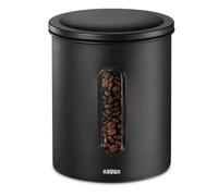 Hama | Bote Para Almacenar Café de Acero Inoxidable (Para Guardar Café Molido 700g y en Grano 500g, Hermético, Apto para Cuaquier Tipo de Producto) Color Negro