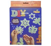 Hama Brillan en la Oscuridad Colgante Caja Midi Regalo 1500 Cuentas Kids Fun Toy