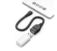 Hama - Cable adaptador OTG USB 2.0, macho a hembra A, color negro, 0,15 m