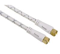 Hama Cable Antena Sat HQ 120 dB 8K 4K HD TV F-Connector Coaxial 1,5 m Blanco
