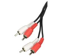 Hama 00011947 cable de audio 1,2 m 2 x rca negro
