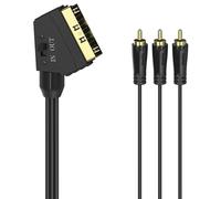 HAMA Cable AV Scart a Triple RCA, 1.5m