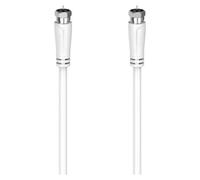 Cable coaxial Hama 00205065 5 m doble apantallado F macho blanco