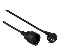 Hama | Cable con enchufe de 10 metros, seguro, resistente, color negro