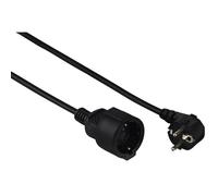 Hama Cable de Alimentación Alargador Schuko 2m Negro