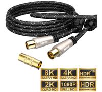 Hama Cable De Antena De 10M 120Db Coaxial 8K 4K HD TV LED LCD OLED
