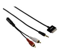 Hama Cable de Audio Adaptador Aux 3,5mm Clavija 30-Pin para Apple IPHONE 4s 4