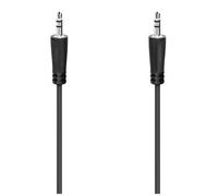 Hama Cable de audio, clavija de 3,5 mm - clavija de 3,5 mm, estÃ©reo, 1,5 m