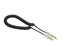 Hama - Cable de audio Jack en espiral (3,5mm, conector macho a conector macho)