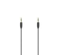 Hama - Cable de audio jack macho 3,5 mm/con macho, estéreo, dorado, ultrafino, 3,0 m