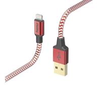 Hama Cable de carga reflectante USB A a Lightning, nailon, 1,5 m (cable de carga para iPhone, cable Lightning, iPhone 14 13 12 11 Pro Max Plus Mini SE XS Max XR X 8 7, iPad Pro Air Mini, certificado