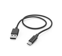 Hama | Cable de carga USB C a USB A(Cable USB tipo C, 1 metro, Para móviles y tablets, Carga rápida, 480 Mbps, Transferir datos) Color Negro
