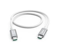 Hama | Cable de carga USB-C a USB-C (240W, 5A, USB 3.2 Generación 2, 10 Gbit/s, 1,5 m, Nylon) Color blanco